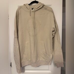 Men’s NWT Emporio Armani hooded sweatshirt, tan/cream